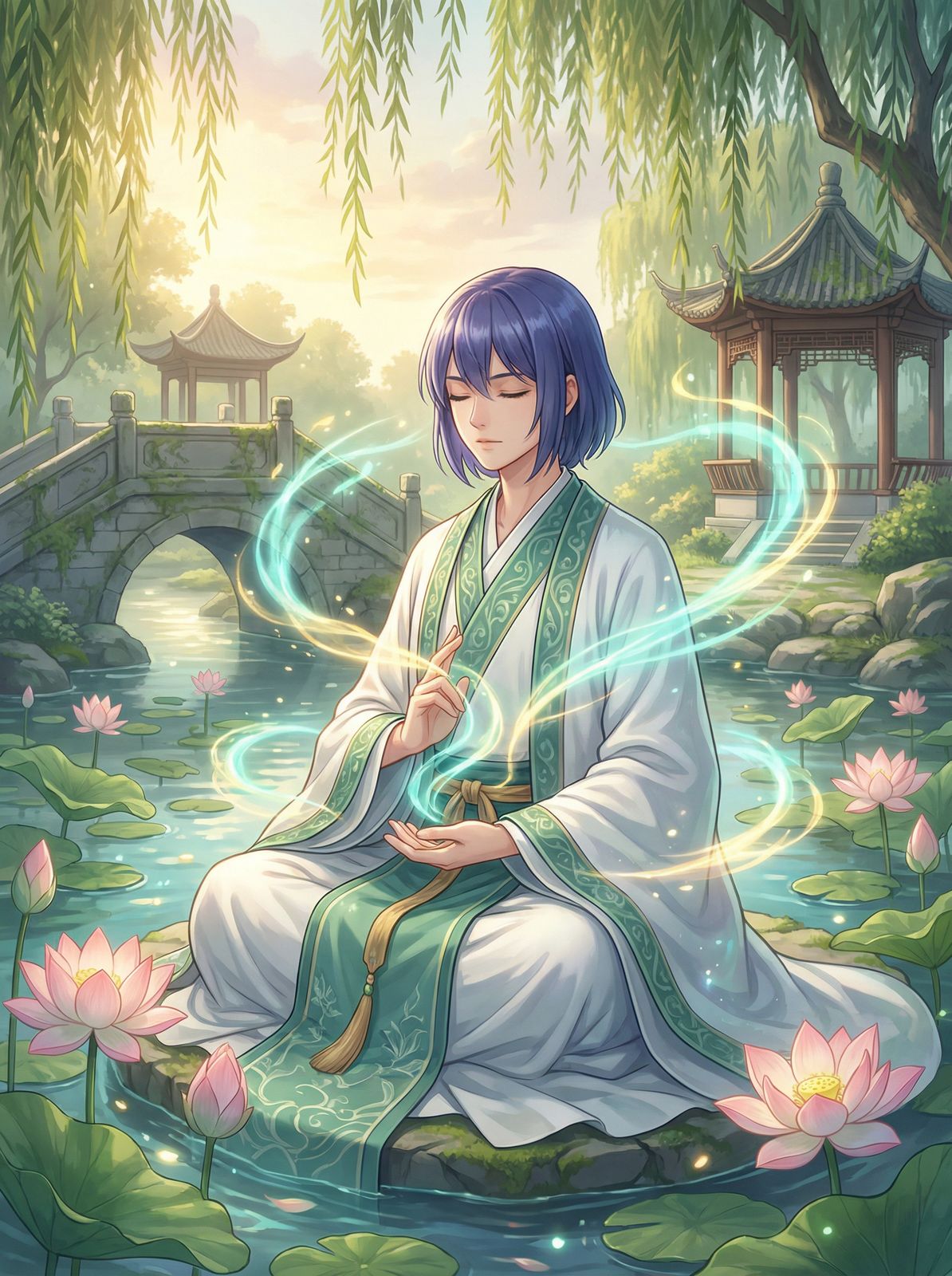 伊甸园动漫分享-莲池疗愈